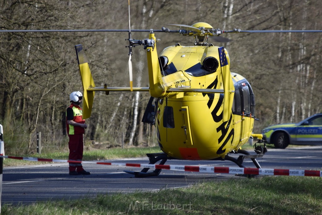 Schwerer VU Krad Fahrrad Koeln Porz Alte Koelnerstr P104.JPG - Miklos Laubert